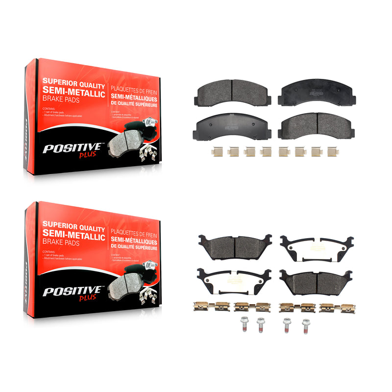 Positive Plus KPF-100719 Disc Brake Pad for 2018-2021 Ford Expedition, Ford F-150, Lincoln Navigator - Front and Rear
