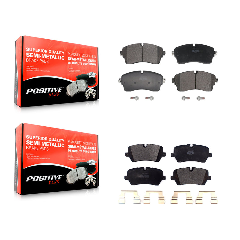 Positive Plus KPF-100733 Disc Brake Pad for 2018-2022 Land Rover Defender 90, Land Rover Defender 110 and More - Front and Rear