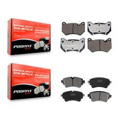 Positive Plus KPF-100735 Disc Brake Pad for 2018-2019 Audi Q5 - Front and Rear