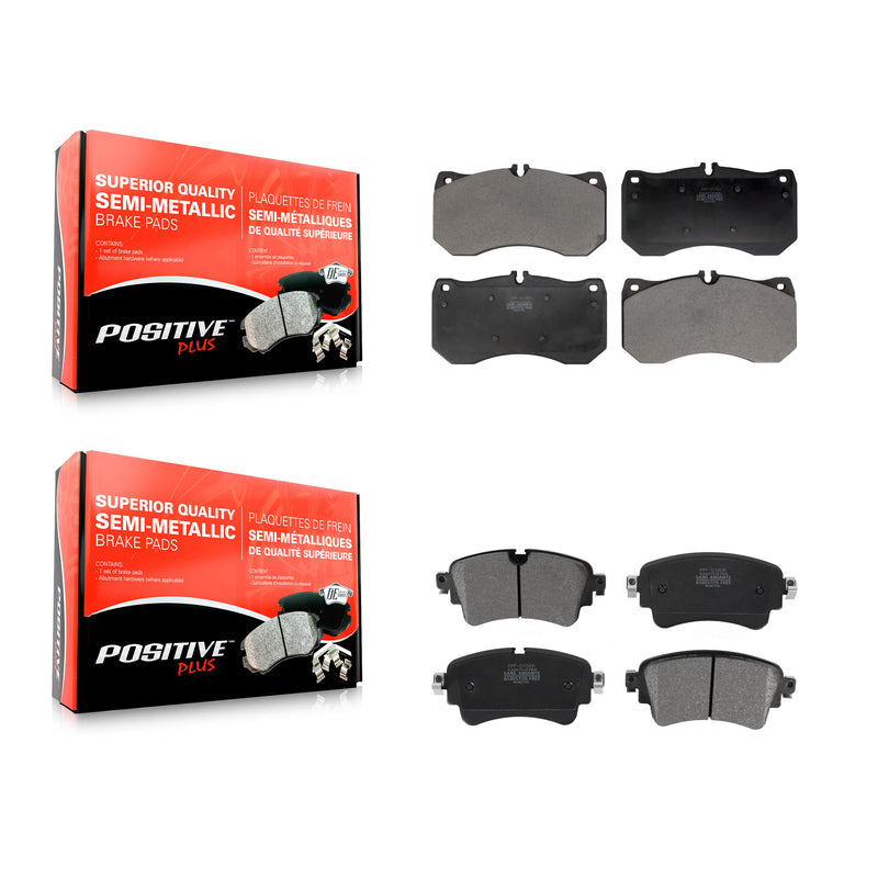 Positive Plus KPF-100737 Disc Brake Pad for 2018-2019 Audi RS5 - Front and Rear