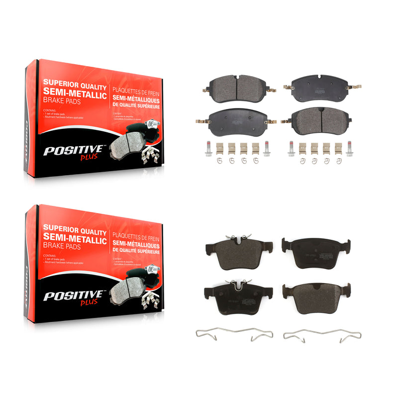 Positive Plus KPF-100747 Disc Brake Pad for 2021-2023 Jaguar E-Pace, Land Rover Discovery Sport, Land Rover Range Rover Evoque - Front and Rear