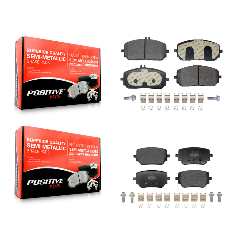 Positive Plus KPF-100759 Disc Brake Pad for 2020-2023 Mercedes-Benz EQB 300, Mercedes-Benz EQB 350 and More - Front and Rear