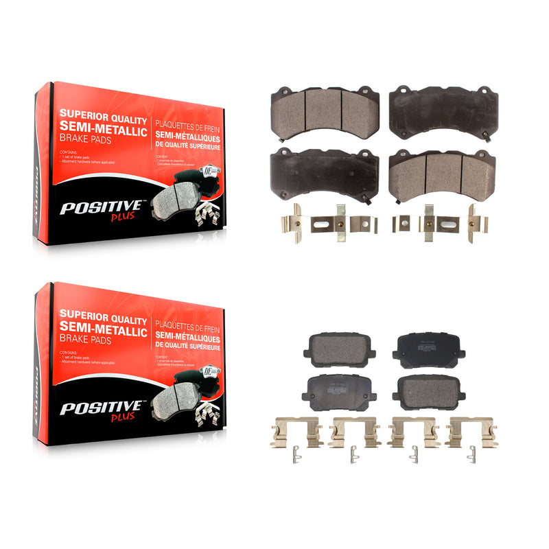 Positive Plus KPF-100765 Disc Brake Pad for 2015-2022 Dodge Charger - Front and Rear