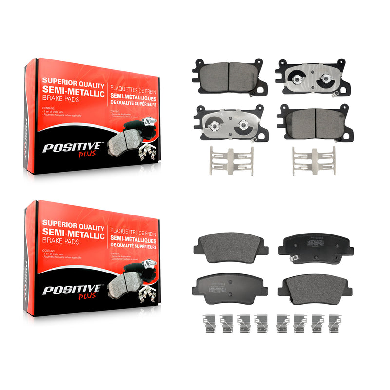 Positive Plus KPF-100771 Disc Brake Pad for 2021-2024 Genesis G90, Genesis GV70, Genesis G80 - Front and Rear