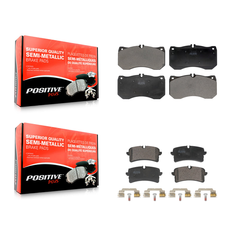 Positive Plus KPF-100773 Disc Brake Pad for 2013-2018 Audi A8 Quattro, Audi A7 Quattro and More - Front and Rear