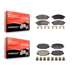 Positive Plus KPF-100783 Disc Brake Pad for 2021-2023 Jeep Grand Cherokee L - Front and Rear