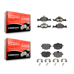 Positive Plus KPF-100788 Disc Brake Pad for 2017-2021 BMW 540i xDrive, BMW X5 and More - Front and Rear