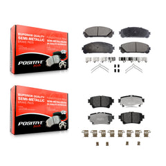 Positive Plus KPF-100794 Disc Brake Pad for 2020-2024 Lexus RZ450e, Subaru Solterra and More - Front and Rear