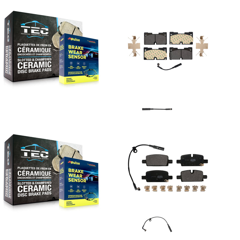 Positive Plus KPW-100009 Disc Brake Pad for 2019-2024 Chevrolet Silverado 1500, Chevrolet Silverado 1500 LTD and More - Front and Rear