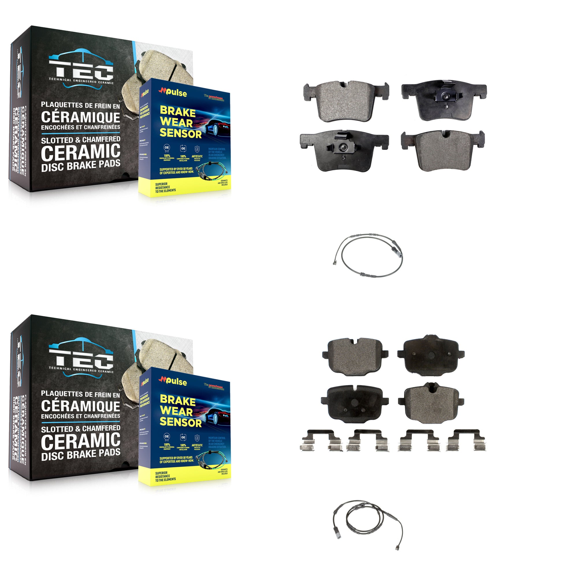 Positive Plus KPW-100012 Disc Brake Pad for 2012 BMW X3 - Front and Rear