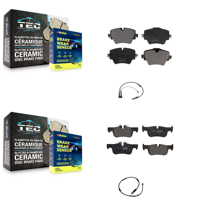 Positive Plus KPW-100016 Disc Brake Pad for 2016-2022 BMW 228i Gran Coupe, BMW X1 and More - Front and Rear