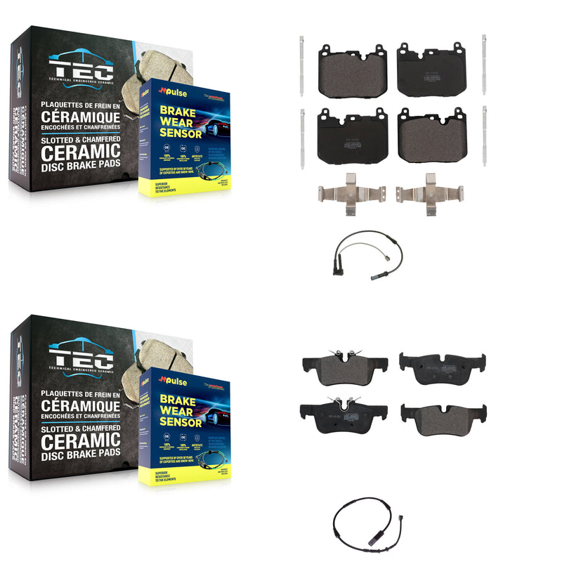 Positive Plus KPW-100017 Disc Brake Pad for 2019-2022 BMW 228i Gran Coupe, BMW 228i xDrive Gran Coupe and More - Front and Rear