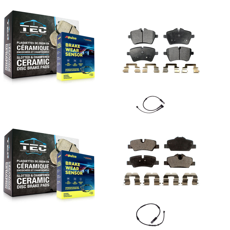 Positive Plus KPW-100026 Disc Brake Pad for 2015-2016 Mini Cooper - Front and Rear