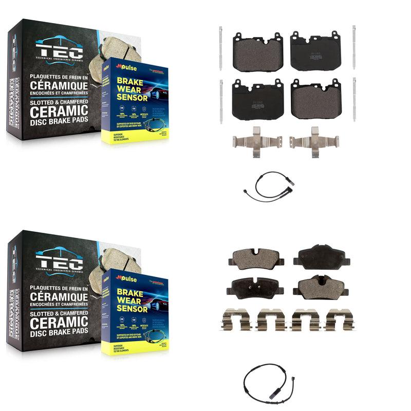 Positive Plus KPW-100029 Disc Brake Pad for 2015 Mini Cooper - Front and Rear