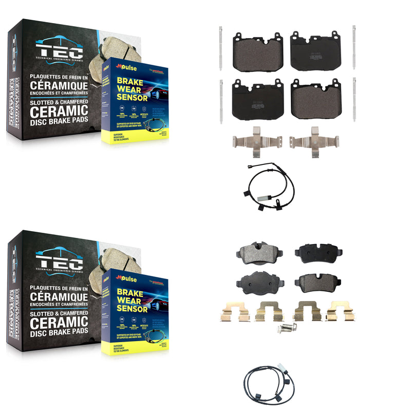 Positive Plus KPW-100030 Disc Brake Pad for 2015 Mini Cooper - Front and Rear