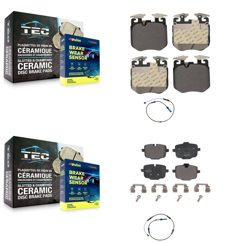 Positive Plus KPW-100054 Disc Brake Pad for 2016-2023 BMW 840i, BMW 840i Gran Coupe and More - Front and Rear