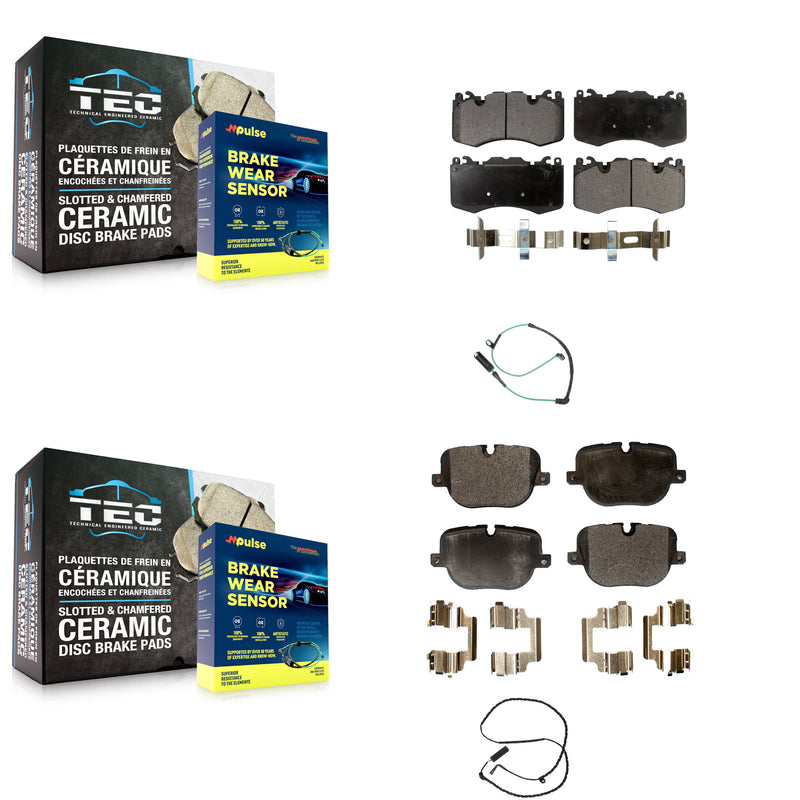 Positive Plus KPW-100063 Disc Brake Pad for 2010-2012 Land Rover Range Rover - Front and Rear