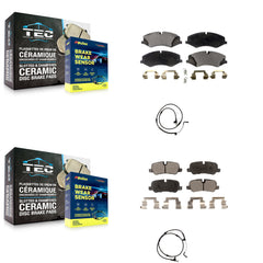 Positive Plus KPW-100064 Disc Brake Pad for 2010-2013 Land Rover Range Rover Sport - Front and Rear