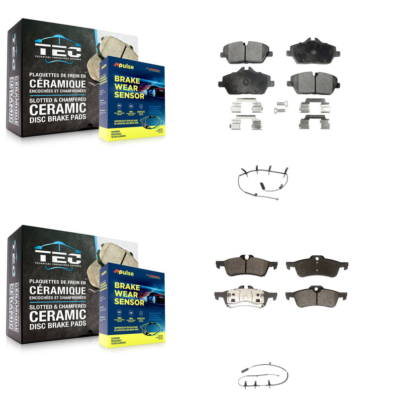 Positive Plus KPW-100077 Disc Brake Pad for 2007-2008 Mini Cooper - Front and Rear