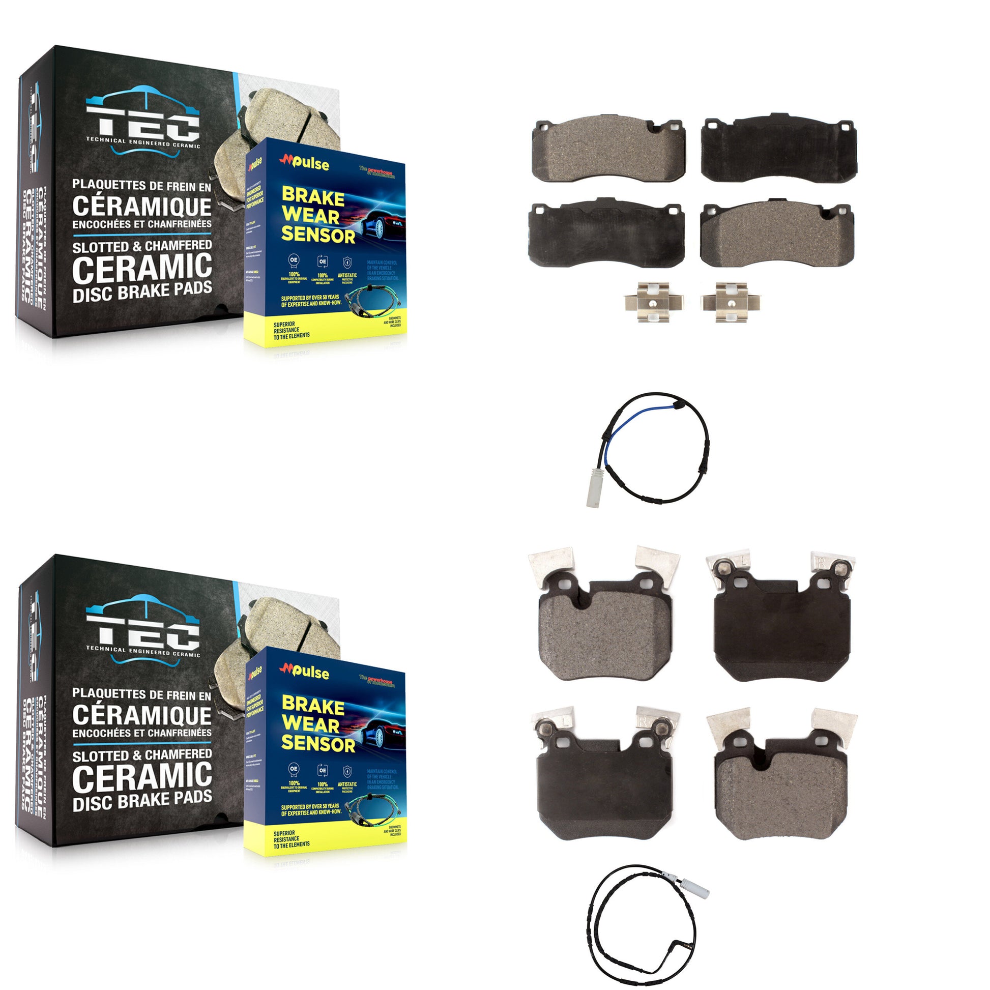 Positive Plus KPW-100113 Disc Brake Pad for 2011-2013 BMW 135is, BMW 135i - Front and Rear