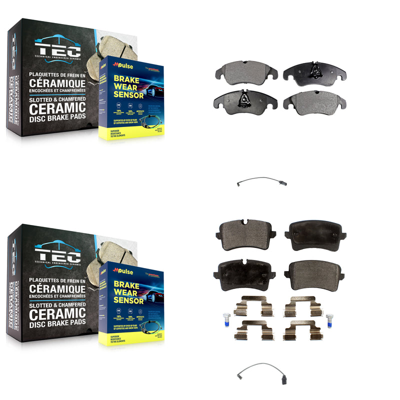Positive Plus KPW-100154 Disc Brake Pad for 2013-2015 Audi A6 Quattro, Audi A6 - Front and Rear
