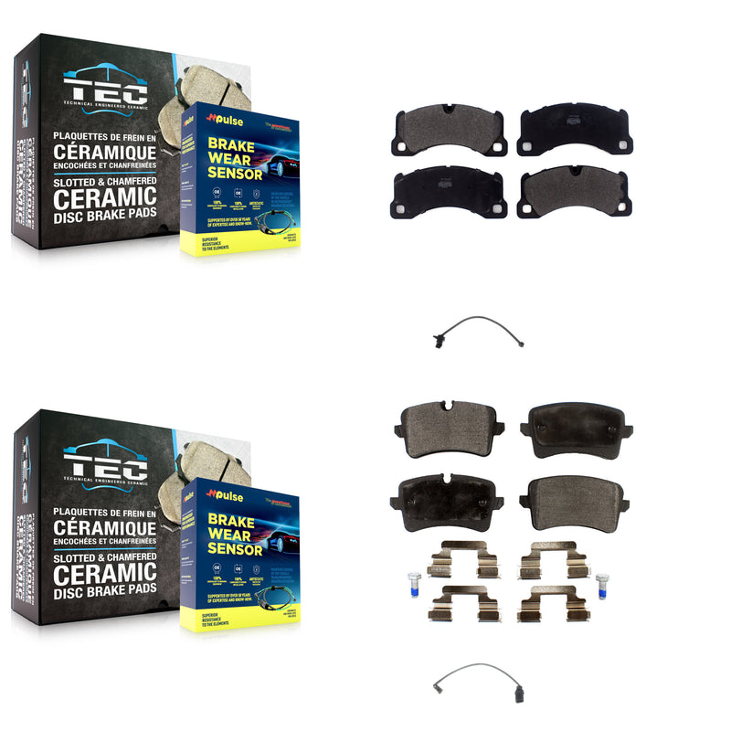 Positive Plus KPW-100156 Disc Brake Pad for 2015-2017 Porsche Macan - Front and Rear