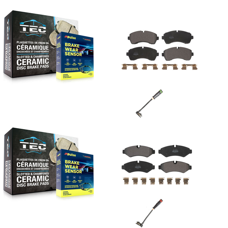 Positive Plus KPW-100209 Disc Brake Pad for 2019-2023 Mercedes-Benz Sprinter 1500, Mercedes-Benz Sprinter 2500 - Front and Rear