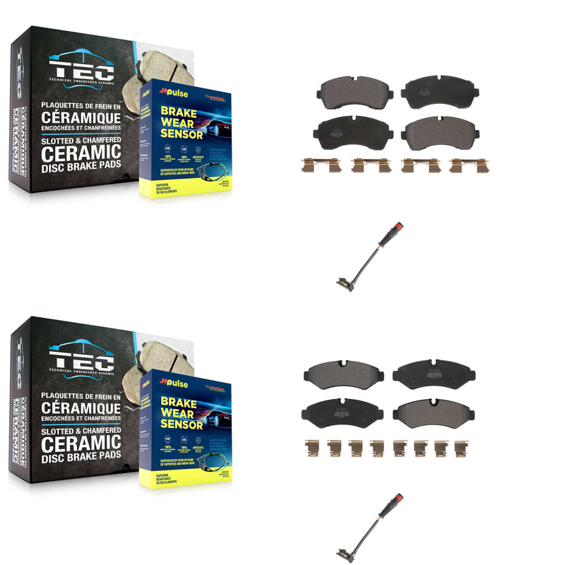 Positive Plus KPW-100210 Disc Brake Pad for 2020-2024 Mercedes-Benz Sprinter 1500, Mercedes-Benz Sprinter 2500 - Front and Rear