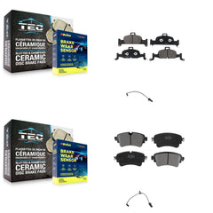 Positive Plus KPW-100213 Disc Brake Pad for 2017-2020 Audi A4 allroad, Audi A5 Sportback and More - Front and Rear