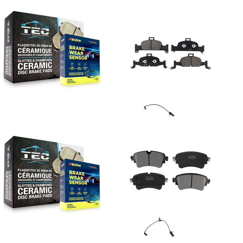 Positive Plus KPW-100213 Disc Brake Pad for 2017-2020 Audi A4 allroad, Audi A5 Sportback and More - Front and Rear