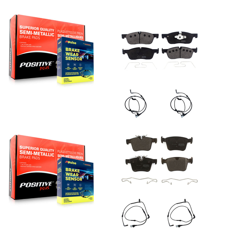 Positive Plus KPW-100221 Disc Brake Pad for 2016-2017 Land Rover Range Rover Evoque - Front and Rear