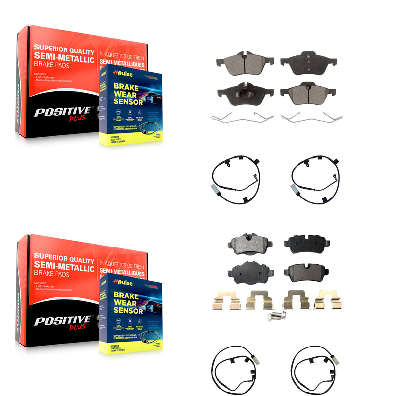 Positive Plus KPW-100225 Disc Brake Pad for 2007-2008 Mini Cooper - Front and Rear