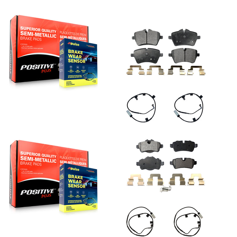 Positive Plus KPW-100226 Disc Brake Pad for 2007-2010 Mini Cooper - Front and Rear