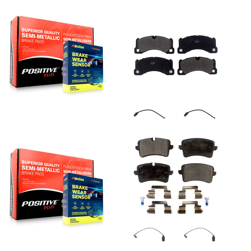 Positive Plus KPW-100232 Disc Brake Pad for 2017 Porsche Macan - Front and Rear