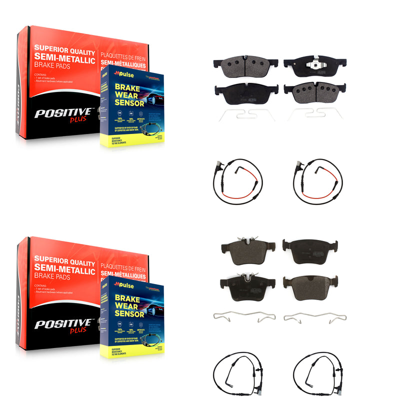 Positive Plus KPW-100259 Disc Brake Pad for 2018-2020 Jaguar XE - Front and Rear