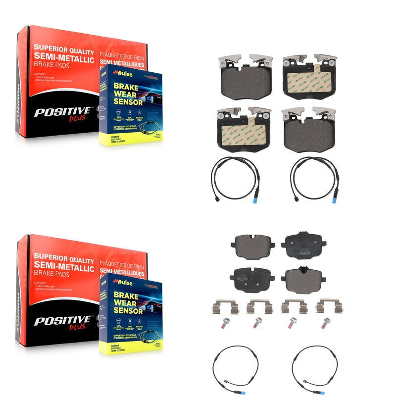 Positive Plus KPW-100262 Disc Brake Pad for 2019-2020 BMW X5, BMW X7 - Front and Rear