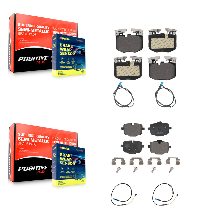 Positive Plus KPW-100263 Disc Brake Pad for 2019-2022 BMW X4 - Front and Rear