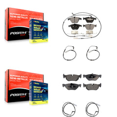 Positive Plus KPW-100267 Disc Brake Pad for 2008-2010 BMW 323i, BMW 328i - Front and Rear