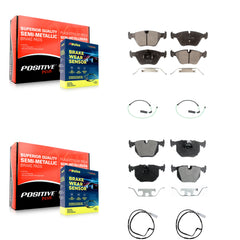 Positive Plus KPW-100272 Disc Brake Pad for 2005 BMW 330xi - Front and Rear