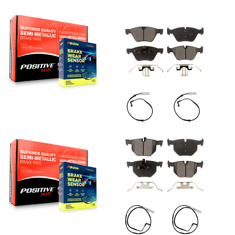 Positive Plus KPW-100273 Disc Brake Pad for 2006 BMW 330i - Front and Rear