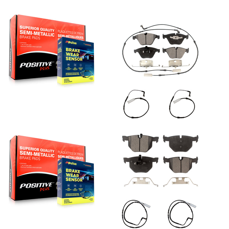 Positive Plus KPW-100275 Disc Brake Pad for 2007-2010 BMW 335d, BMW 335i - Front and Rear