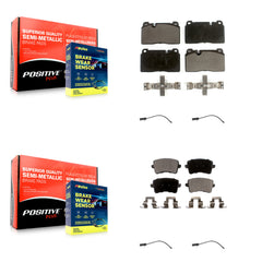 Positive Plus KPW-100280 Disc Brake Pad for 2015 Audi Q5 - Front and Rear
