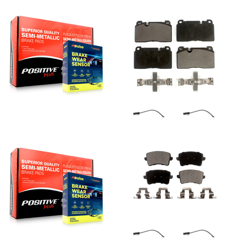 Positive Plus KPW-100280 Disc Brake Pad for 2015 Audi Q5 - Front and Rear
