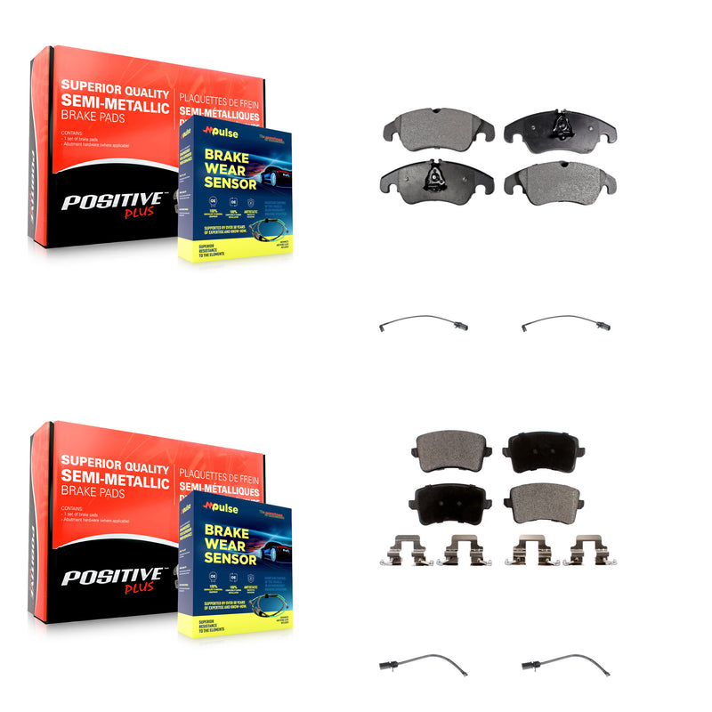 Positive Plus KPW-100281 Disc Brake Pad for 2015 Audi Q5 - Front and Rear