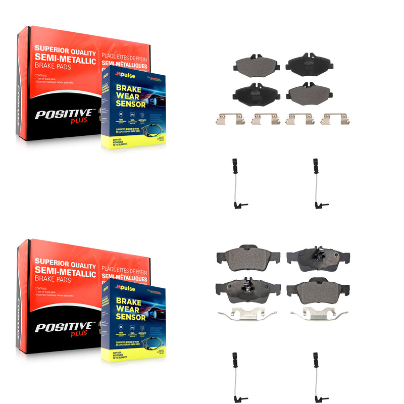 Positive Plus KPW-100308 Disc Brake Pad for 2003 Mercedes-Benz E320 - Front and Rear
