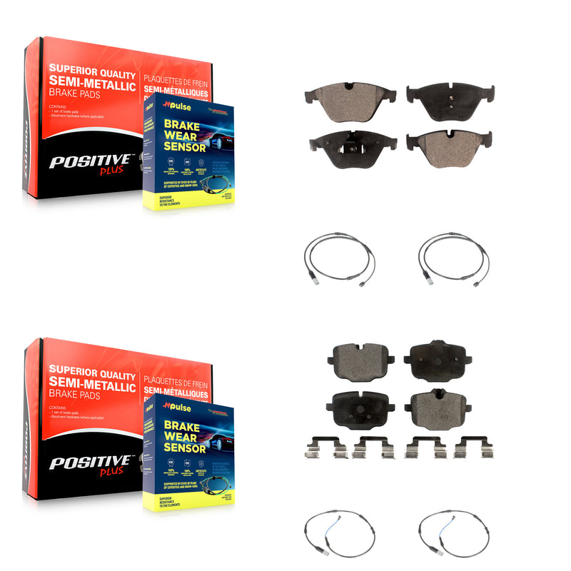 Positive Plus KPW-100320 Disc Brake Pad for 2011-2019 BMW 640i, BMW 640i Gran Coupe and More - Front and Rear