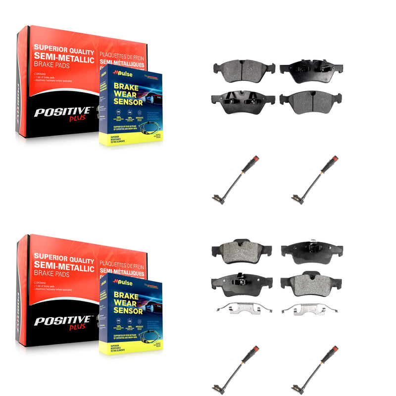 Positive Plus KPW-100329 Disc Brake Pad for 2005-2013 Mercedes-Benz R350, Mercedes-Benz G55 AMG and More - Front and Rear
