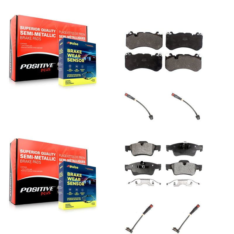 Positive Plus KPW-100330 Disc Brake Pad for 2013-2018 Mercedes-Benz G63 AMG, Mercedes-Benz G65 AMG - Front and Rear