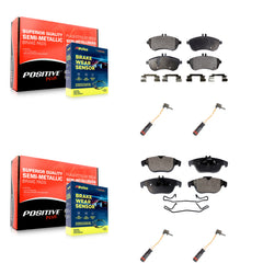 Positive Plus KPW-100345 Disc Brake Pad for 2008-2015 Mercedes-Benz C250, Mercedes-Benz C300, Mercedes-Benz C230 - Front and Rear