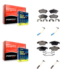 Positive Plus KPW-100347 Disc Brake Pad for 2012 Mercedes-Benz C250 - Front and Rear